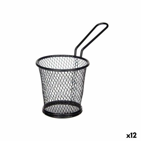 Panier de présentation apéritif Kinvara Noir Métal 15 x 11,5 x 8 cm...