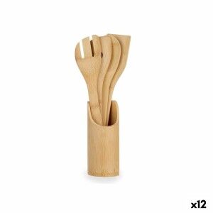 Küchenutensilien-Set Kinvara Bambus 8 x 32 x 8 cm (12 Stück) |  Wei...