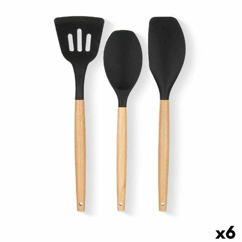 Kitchen Utensils Set Kinvara Wood Silicone 20 x 32 x 4 cm 20 x 37 x...