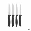 Messerset Kinvara Schwarz Silberfarben Edelstahl Kunststoff 19,5 cm...