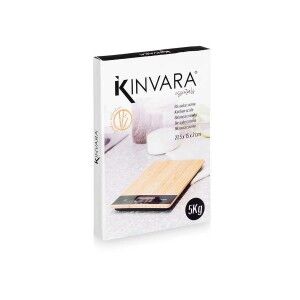 Digital Kitchen Scale Kinvara Black Natural 5 kg |  Kitchen scales ...
