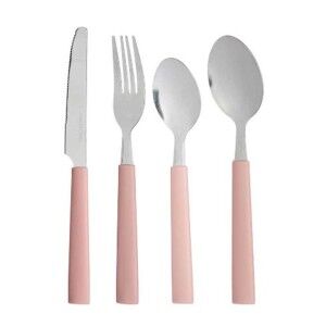 Besteck-Set Kinvara Rosa Silberfarben Edelstahl Kunststoff 22,5 x 3...