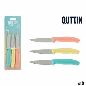 Schälmesserset Quttin Basic Bunt Edelstahl 9 cm 3 Stücke (18 Stück)...