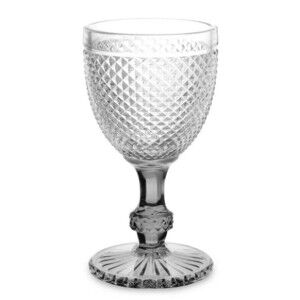 Weinglas Vivalto Durchsichtig Anthrazit Glas 330 ml Diamant (6 Stüc...