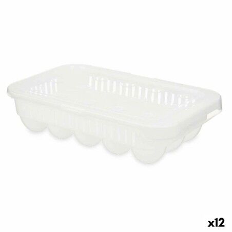 Egg cup Kinvara 02 1067 02 1067 White Transparent Plastic 17,5 x 7 ...