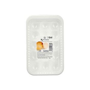 Egg cup Kinvara 02 1067 02 1067 White Transparent Plastic 17,5 x 7 ...