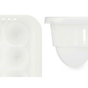 Egg cup Kinvara 02 1067 02 1067 White Transparent Plastic 17,5 x 7 ...