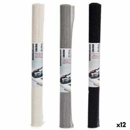 Anti-Rutsch-Matte Kinvara Weiß Schwarz Grau Gummi 45 x 0,1 x 100 cm...