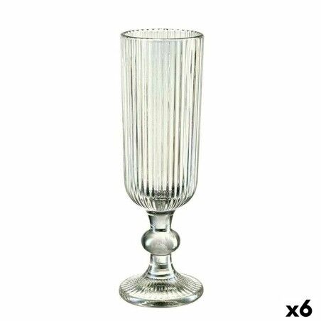 Champagnerglas Vivalto grün Glas 160 ml Streifen (6 Stück) |  Gläse...