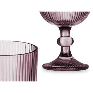 Weinglas Vivalto Rosa Glas 260 ml Streifen (6 Stück) |  Gläser und ...