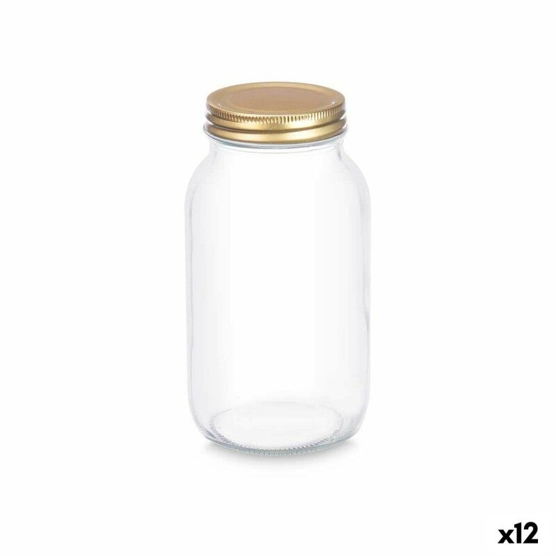 Topf Vivalto Durchsichtig Gold 950 ml (12 Stück) |  Brotdosen, Lebe...