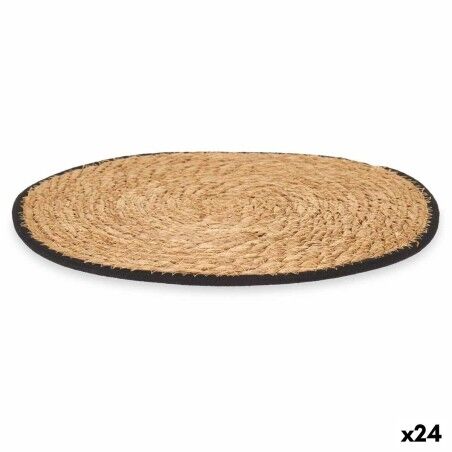 Dessous de plat Kinvara Noir Coton Algues marines 35 x 0,6 x 35 cm ...