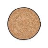 Table Mat Kinvara Black Cotton Marine algae 35 x 0,6 x 35 cm (24 Un...