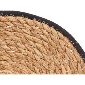 Table Mat Kinvara Black Cotton Marine algae 35 x 0,6 x 35 cm (24 Un...