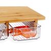 Cutting board Kinvara Brown Transparent Natural 40 x 6 x 28 cm |  C...