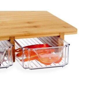 Cutting board Kinvara Brown Transparent Natural 40 x 6 x 28 cm |  C...