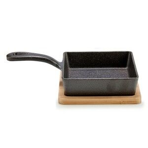 Pan for Serving Aperitifs Kinvara Brown Grey Wood 23,7 x 6,3 x 14 c...