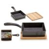 Pan for Serving Aperitifs Kinvara Brown Grey Wood 23,7 x 6,3 x 14 c...