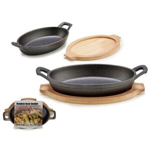 Tapas Servierpfanne Kinvara 1277SJ5103 1277SJ5103 Braun Grau Holz 2...