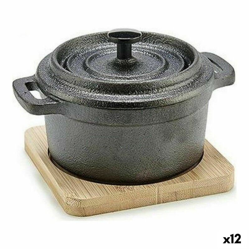 Casserole Kinvara 219SJ091 219SJ091 Marron Noir Bois Bambou Fer for...