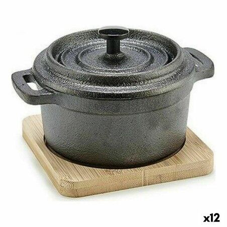 Casserole Kinvara 219SJ091 219SJ091 Marron Noir Bois Bambou Fer for...