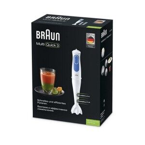 Hand-held Blender Braun MQ 3000 Smoothie White White/Blue 700 W |  ...