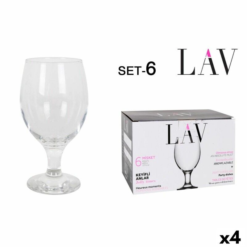 Set of cups LAV Misket 6 Pieces (4 Units) |  Glasses, cups and jugs...