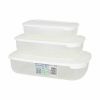 3 Lunchbox-Set Tontarelli Family Weiß rechteckig 29,6 x 19,8 x 7,7 ...