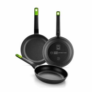 Set of Frying Pans BRA GASTRO A841202 Toughened aluminium 3 Pieces ...