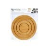 Table Mat Kinvara Natural Bamboo Circular 19 x 1 x 19 cm (24 Units)...