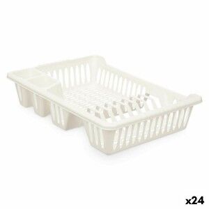 Draining Rack for Kitchen Sink Kinvara White 40 x 8 x 29,5 cm (24 U...