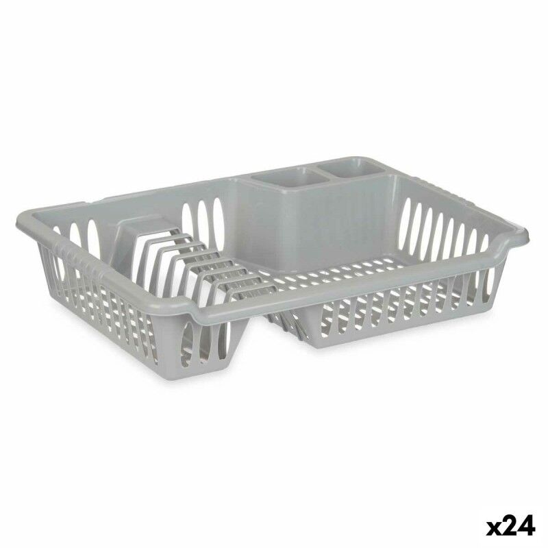Abtropfsieb für die Spüle Kinvara Silberfarben 40 x 8 x 29,5 cm (24...