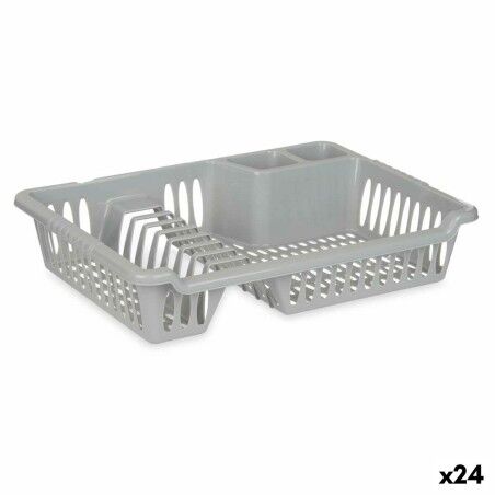 Draining Rack for Kitchen Sink Kinvara Silver 40 x 8 x 29,5 cm (24 ...