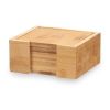 Coasters Kinvara Natural Bamboo Squares 12 x 6 x 12 cm 12 x 5,5 x 1...