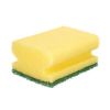 Lot de tampons à récurer Jaune Vert Polyuréthane Fibre abrasive 18 ...