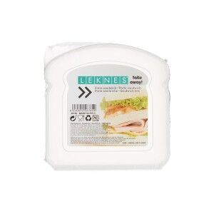 Sandwich Box Leknes Transparent polypropylene Plastic 410 ml (24 Un...
