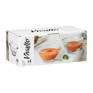 Soup Bowls Vivalto Transparent 435 ml 16,5 x 6,5 x 13,3 cm (6 Units...
