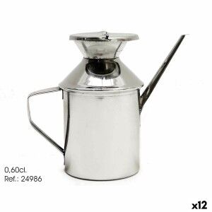 Cruet Kinvara Silver Stainless steel 500 ml 17 x 14,5 x 8 cm (12 Un...