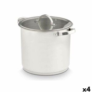 Casserole with glass lid Kinvara Silver 31 x 25 x 24 cm 31 x 23 x 2...