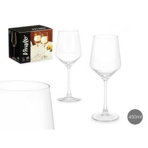 Weinglas Vivalto Durchsichtig Glas 450 ml (6 Stück) |  Gläser und K...