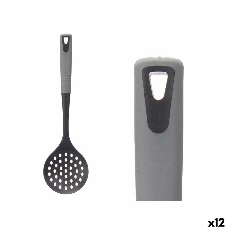 Schaumlöffel Kinvara Schwarz Grau TPR PBT 10 x 35 x 2 cm (12 Stück)...