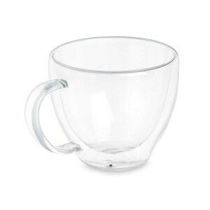 Tea and coffee cup Vivalto Transparent Borosilicate Glass 140 ml (6...