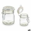 Glass Jar Vivalto Transparent 150 ml (6 Units) |  Lunch boxes, food...