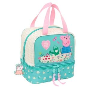 Lunchbox Peppa Pig Pretty flowers Yellow Mint 20 x 20 x 15 cm |  Ot...