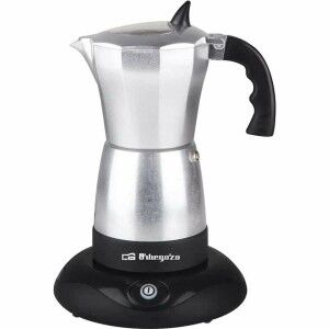 Italienische Kaffeemaschine Orbegozo KFE660 Silberfarben Aluminium ...