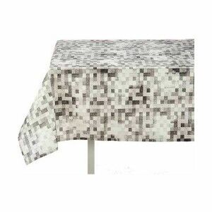 Stain-proof tablecloth Kinvara Grey Thin canvas Anti-stain Frames 1...