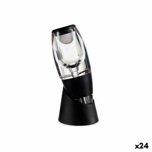 Wine Aerator Kinvara Black Transparent Stainless steel TPE Plastic ...