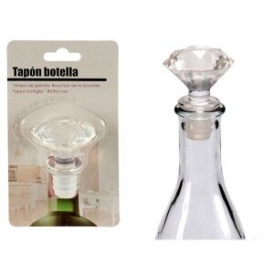 Airtight bottle cap Kinvara Transparent 4,5 x 14,5 x 8,5 cm Diamond...