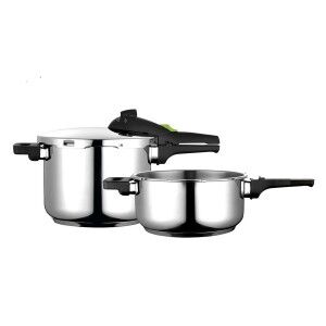 Ensemble de Marmites Express Fagor Rapid Acier inoxydable 18/10 2 P...