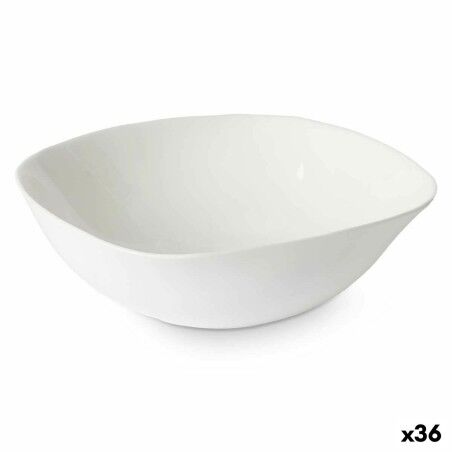 Schüssel Vivalto Weiß Opalglas karriert 17,5 x 6 x 17,5 cm (36 Stüc...